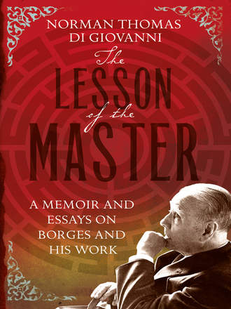 Norman Thomas  di Giovanni. The Lesson of the Master