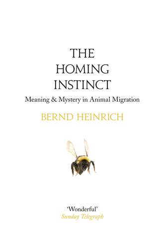 Bernd  Heinrich. The Homing Instinct: Meaning and Mystery in Animal Migration