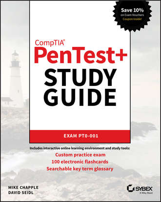 Mike Chapple. CompTIA PenTest+ Study Guide. Exam PT0-001