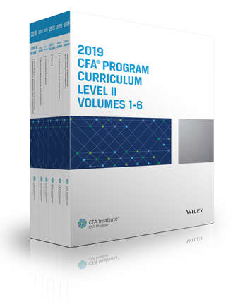 CFA Institute. CFA Program Curriculum 2019 Level II Volumes 1-6 Box Set
