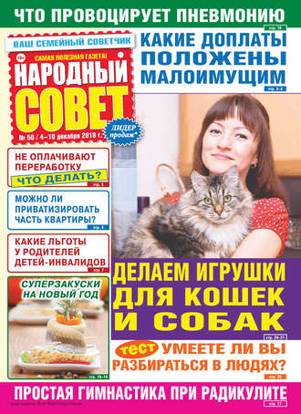 Группа авторов. Народный совет №50/2018