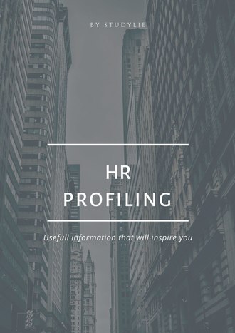 BY STUDYLIE. HR Profiling