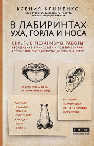 В лабиринтах уха, горла и носа. Скрытые механизмы работы, неочевидные взаимосвязи и полезные знания, которые помогут «дотянуть» до визита к врачу. Ксения Клименко