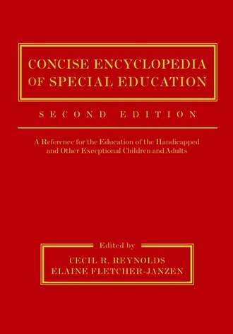 Elaine  Fletcher-Janzen. Concise Encyclopedia of Special Education