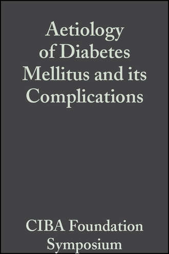 CIBA Foundation Symposium. Aetiology of Diabetes Mellitus and its Complications, Volume 15