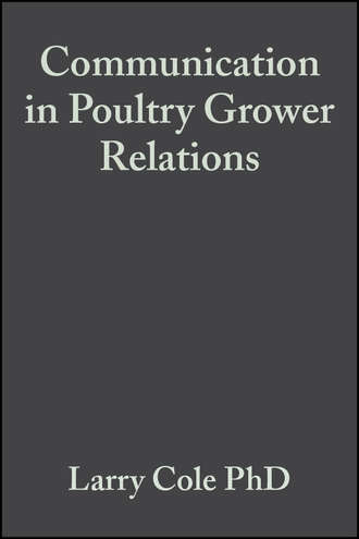 Larry Cole, PhD. Communication in Poultry Grower Relations