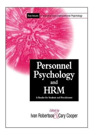 Cary L. Cooper. Personnel Psychology and Human Resources Management