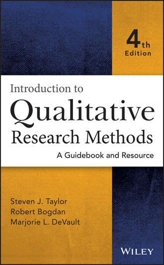 Robert Bogdan. Introduction to Qualitative Research Methods