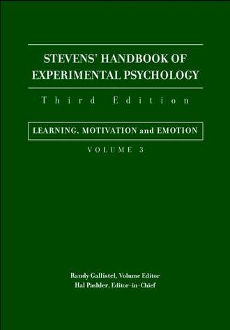 Randy  Gallistel. Stevens' Handbook of Experimental Psychology, Learning, Motivation, and Emotion