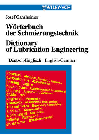 Группа авторов. W?rterbuch der Schmierungstechnik / Dictionary of Lubrication Engineering