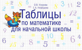 О. В. Узорова. Таблицы по математике для начальной школы