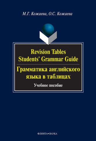 М. Г. Кожаева. Revision Tables. Students' Grammar Guide. Грамматика английского языка в таблицах. Учебное пособие