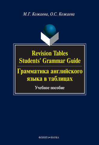 Revision Tables. Students' Grammar Guide. Грамматика английского языка в таблицах. Учебное пособие. М. Г. Кожаева