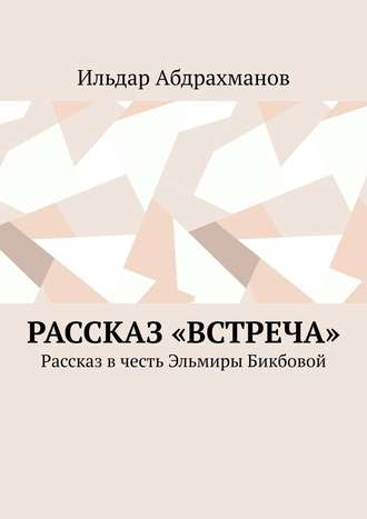 Ильдар Абдрахманов. Рассказ «Встреча». Рассказ в честь Эльмиры Бикбовой