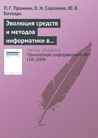 Эволюция средств и методов информатики в практической и фундаментальной химии. П. Г. Пронкин
