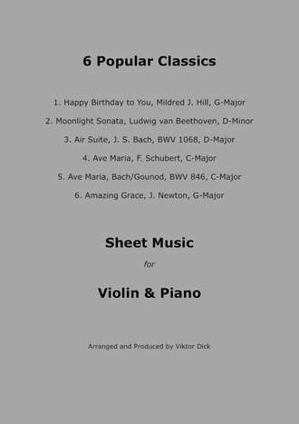 Viktor Dick. Popular Classics (Violin & Piano)