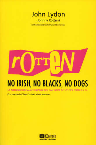 John  Lydon. Rotten: No Irish, No Blacks, No Dogs
