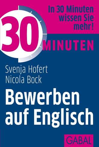 Svenja Hofert. 30 Minuten Bewerben auf Englisch