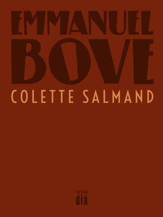 Emmanuel  Bove. Colette Salmand