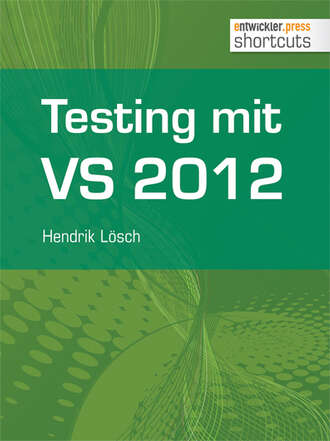 Hendrik  Losch. Testing mit Visual Studio 2012