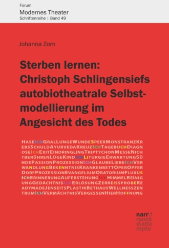 Johanna Zorn. Sterben lernen:  Christoph Schlingensiefs autobiotheatrale Selbstmodellierung im Angesicht des Todes