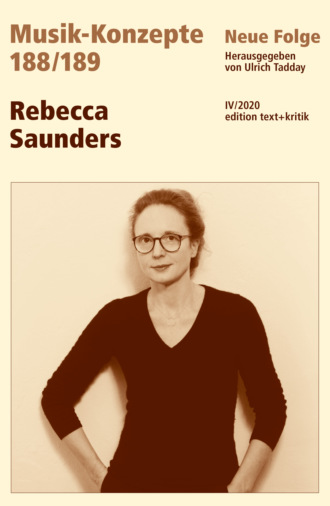 Группа авторов. MUSIK-KONZEPTE 188 / 189: Rebecca Saunders