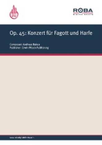 Andreas Baksa. Op. 45: Konzert f?r Fagott und Harfe