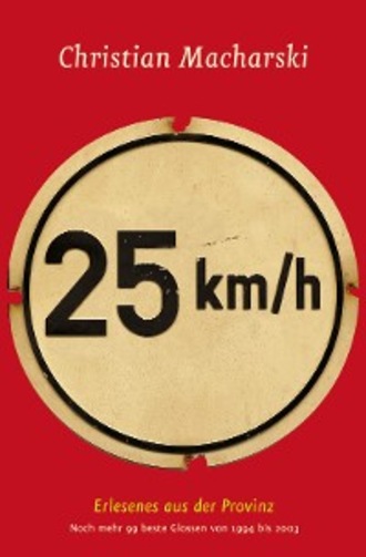 Christian Macharski. 25 km/h
