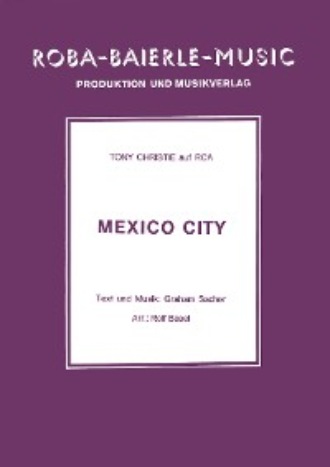 Rolf Basel. Mexico City