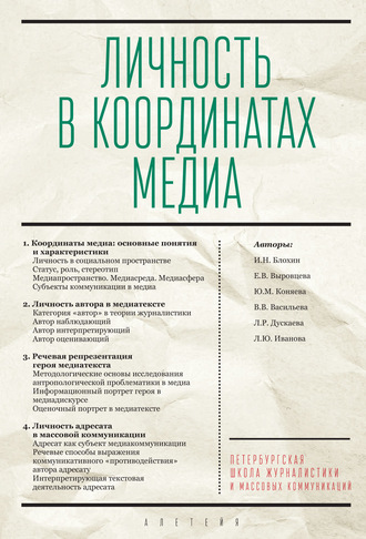 Коллектив авторов. Личность в координатах медиа