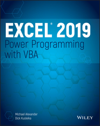 Excel 2019 Power Programming with VBA. 