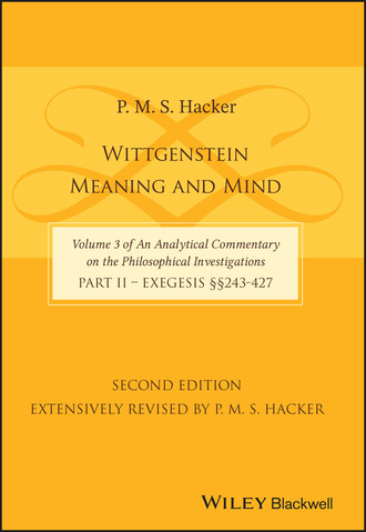 P. M. S. Hacker. Wittgenstein