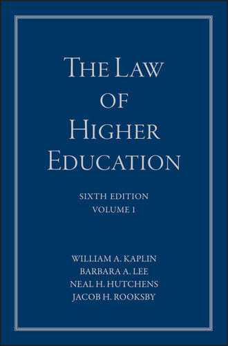 William A. Kaplin. The Law of Higher Education, A Comprehensive Guide to Legal Implications of Administrative Decision Making
