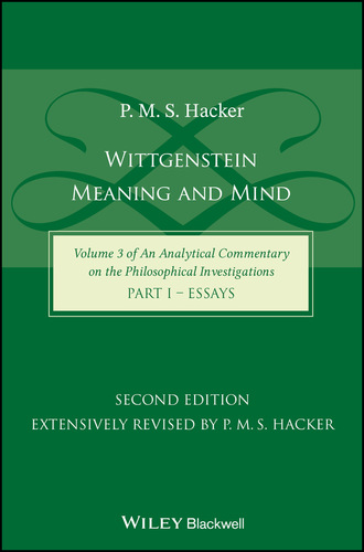 P. M. S. Hacker. Wittgenstein