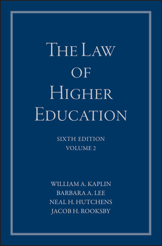 William A. Kaplin. The Law of Higher Education, A Comprehensive Guide to Legal Implications of Administrative Decision Making
