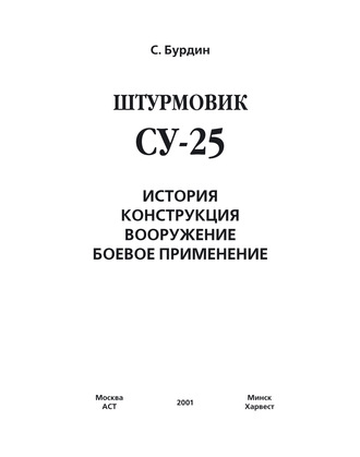 Штурмовик Су-25. Сергей Бурдин