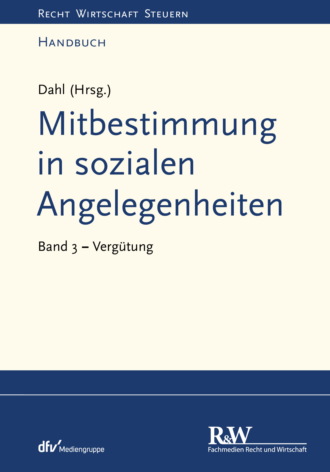 Mitbestimmung in sozialen Angelegenheiten, Band 3. Holger Dahl