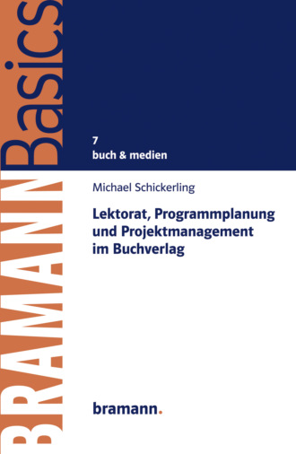 Michael Schickerling. Lektorat, Programmplanung und Projektmanagement im Buchverlag