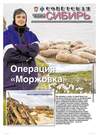 Газета «Советская Сибирь» №33 (27709) от 12.08.2020. 