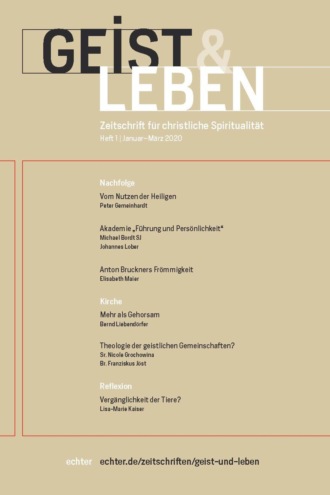 Verlag Echter. Geist & Leben 1/2020