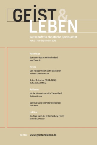 Christoph Benke. Geist & Leben 3/2016
