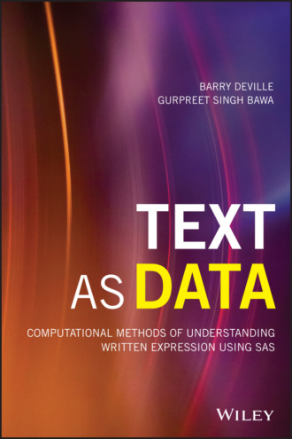Barry DeVille. Text as Data