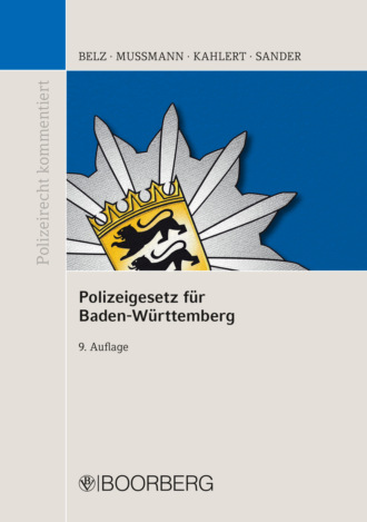Reiner Belz. Polizeigesetz  f?r Baden-W?rttemberg