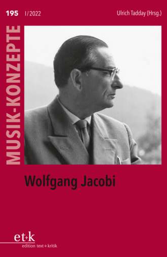 Группа авторов. MUSIK-KONZEPTE 195: Wolfgang Jacobi