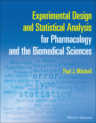 Experimental Design and Statistical Analysis for Pharmacology and the Biomedical Sciences. Paul J. Mitchell