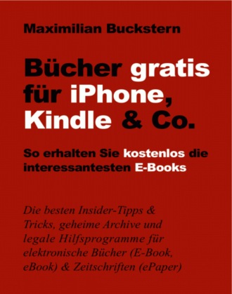 Maximilian Buckstern. B?cher gratis f?r iPhone, Kindle & Co.