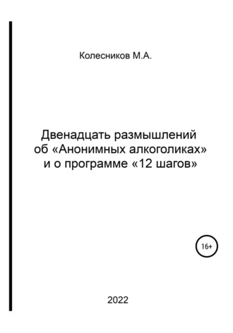 Двенадцать размышлений об «анонимных алкоголиках» и о программе «12 шагов». Михаил Анатольевич Колесников