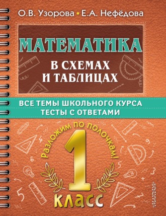 Математика в схемах и таблицах. Все темы школьного курса. Тесты с ответами. 1 класс. 