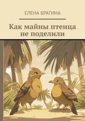 Как майны птенца не поделили. 