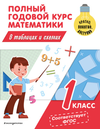 Полный годовой курс математики в таблицах и схемах. 1 класс. 